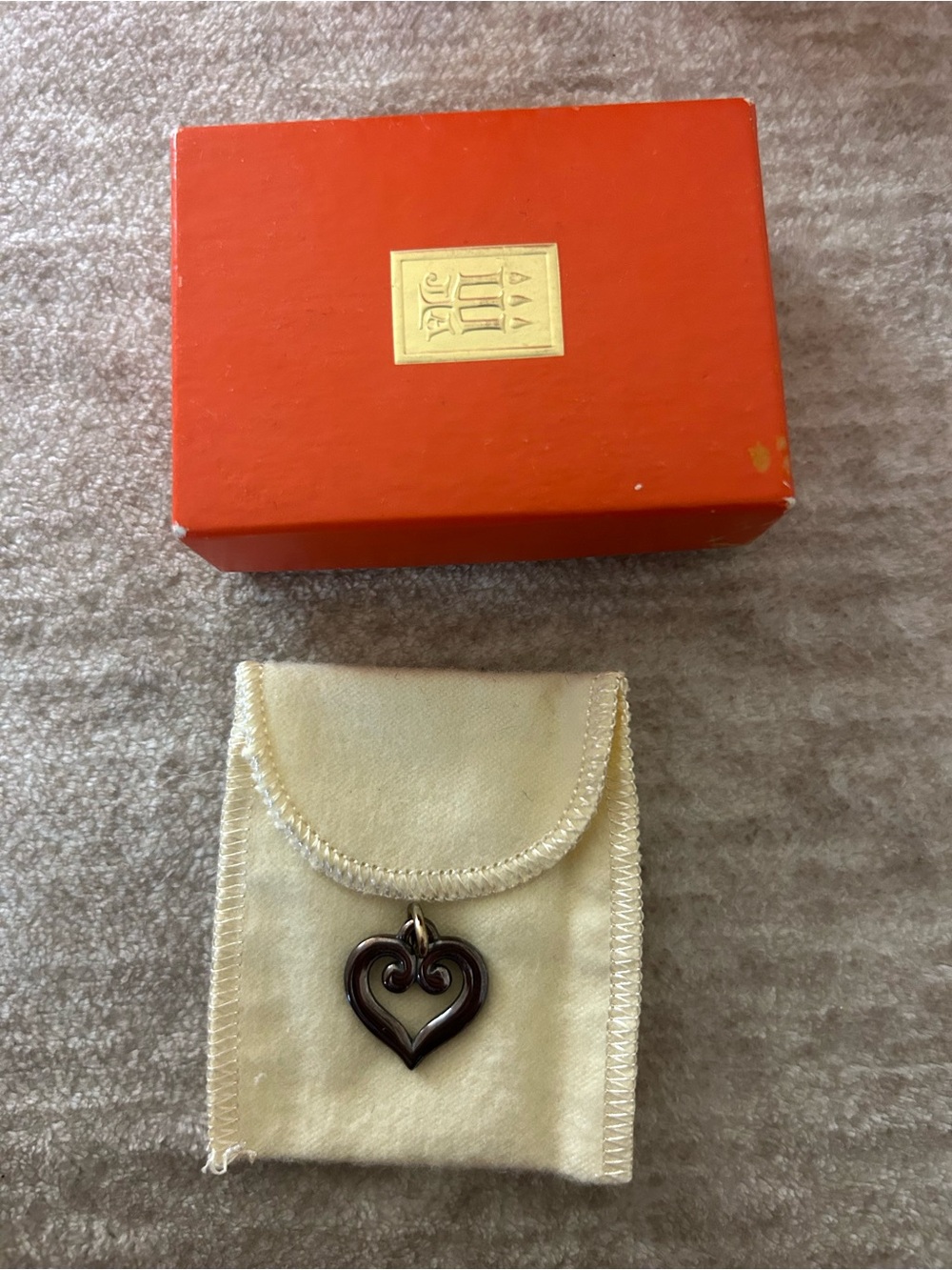 James Avery Heart Pendant Necklace - Silver